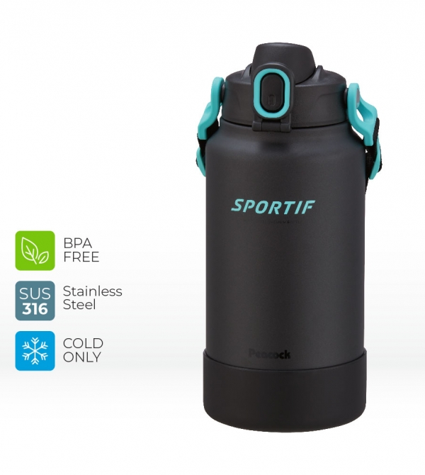 SUS316 One Touch Sports Bottle with Shoulder Belt