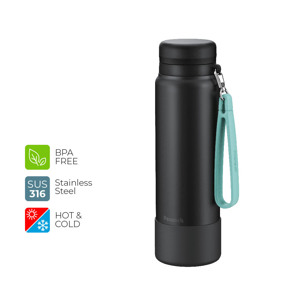 SUS316 Twist Cap Sports Bottle with Strap